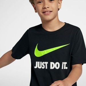 Nike Just Do It black athletic tee shirt